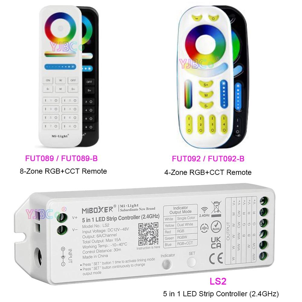 Miboxer  RF  RGB + CCT  ġ, LED Ʈ Ʈѷ, 3V, 2.4G, RGBCCT, 4 , 8 , 12V  48V, 24V, 15A, 2.4GHz, 5 in 1